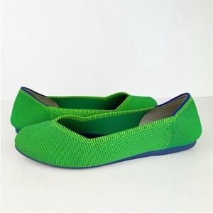 Rothy’s RARE RETIRED Kelly Green Jelly Bean Round Toe Loafers Flats HTF